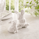 Porcelain Mother and Son Bunny Salt and Pepper by Arthur Court Designs