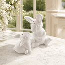 Porcelain Mother and Son Bunny Salt and Pepper by Arthur Court Designs