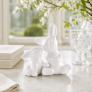 Porcelain Mother and Son Bunny Salt and Pepper by Arthur Court Designs