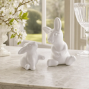 Porcelain Mother and Son Bunny Salt and Pepper by Arthur Court Designs