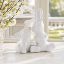 Porcelain Mother and Son Bunny Salt and Pepper by Arthur Court Designs