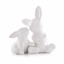 Porcelain Mother and Son Bunny Salt and Pepper by Arthur Court Designs