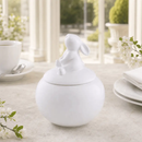 Porcelain Sitting Bunny Sugar Bowl by Arthur Court Designs