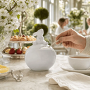 Porcelain Sitting Bunny Sugar Bowl by Arthur Court Designs