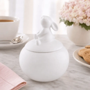Porcelain Sitting Bunny Sugar Bowl by Arthur Court Designs
