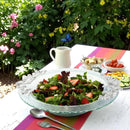 Butterfly Glass Salad Bowl