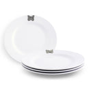 Butterfly Melamine Lunch Plates - Set of 4