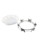 Butterfly Stand Acrylic Bowl 16