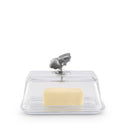 Glass Butter Dish - Butterfly