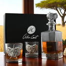 Elephant Decanter Set with Glasses