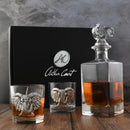 Elephant Decanter Set with Glasses by Arthur Court Designs