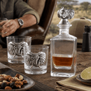 Elephant Decanter Set with Glasses by Arthur Court Designs