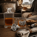 Elephant Decanter Set with Glasses by Arthur Court Designs