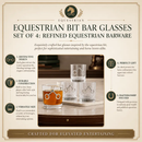 Equestrian Bit Bar Glasses Set of 4 by Arthur Court Designs