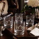 Equestrian Bit Bar Glasses Set of 4 by Arthur Court Designs