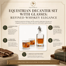 Equestrian Decanter Set with Glasses by Arthur Court Designs