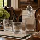 Equestrian Decanter Set with Glasses by Arthur Court Designs