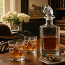 Equestrian Decanter Set with Glasses by Arthur Court Designs