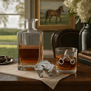 Equestrian Decanter Set with Glasses by Arthur Court Designs