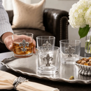 Fleur-de-Lis Bar Glasses Set of 4 by Arthur Court Designs