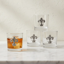 Fleur-de-Lis Bar Glasses Set of 4 by Arthur Court Designs