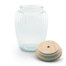 Fleur De Lis Knob Glass Canisters