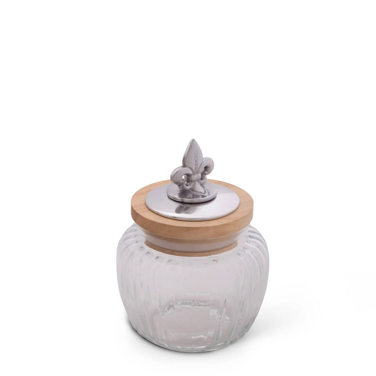 Fleur De Lis Knob Glass Canisters, photo 4 of 10