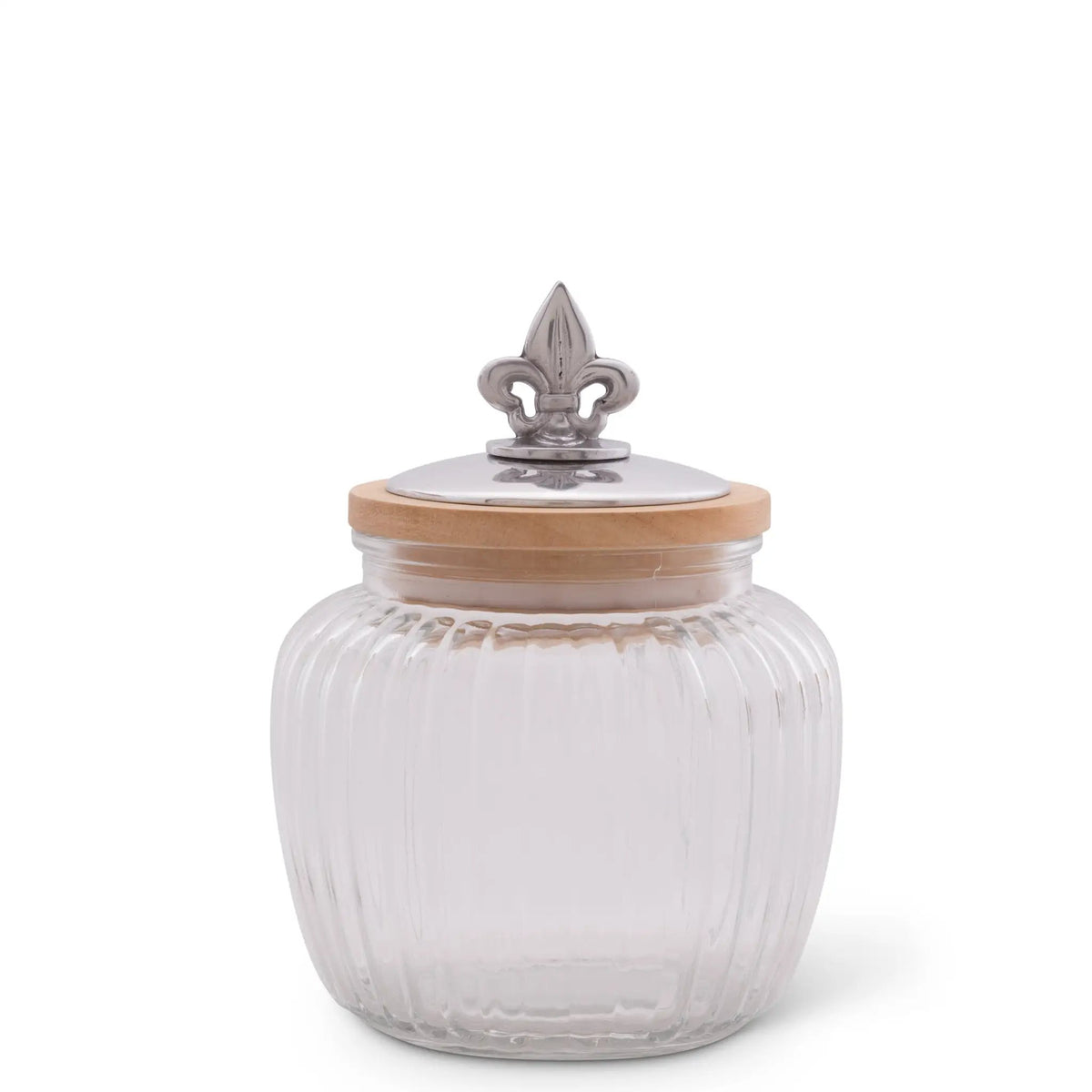 Fleur De Lis Knob Glass Canisters, photo 3 of 10