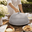 Fleur de Lis Stainless Mesh Picnic Cover