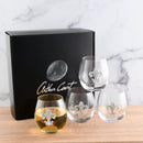 Fleur de Lis Stemless Wine Glasses - Set of 4 by Arthur Court Designs
