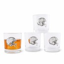 Football Helmet Bar Glasses Set of 4 by Arthur Court Designs