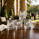 Football Helmet Bar Glasses Set of 4 by Arthur Court Designs