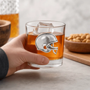 Football Helmet Bar Glasses Set of 4 by Arthur Court Designs