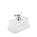 Glass Butter Dish - Cow