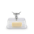 Glass Butter Dish - Cow