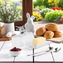 Glass Butter Dish - Cow