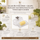 Glass Butter Dish - Grape by Arthur Court Designs