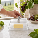 Glass Butter Dish - Grape by Arthur Court Designs