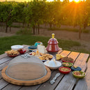 Grape 3 Piece Picnic Cheese Board / Spreader