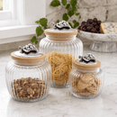 Grape Knob Glass Canisters