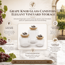 Grape Knob Glass Canisters