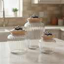 Grape Knob Glass Canisters
