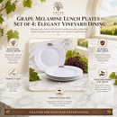 Grape Melamine Lunch Plates - Set of 4 by Arthur Court Designs