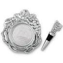 Grape Wine Coaster and Stopper Set