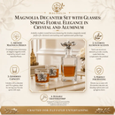 Magnolia Decanter Set with Glasses by Arthur Court Designs