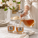 Magnolia Decanter Set with Glasses by Arthur Court Designs