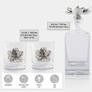 Magnolia Decanter Set with Glasses by Arthur Court Designs