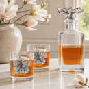 Magnolia Decanter Set with Glasses by Arthur Court Designs