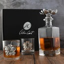 Magnolia Decanter Set with Glasses by Arthur Court Designs
