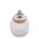 Magnolia Knob Glass Canisters